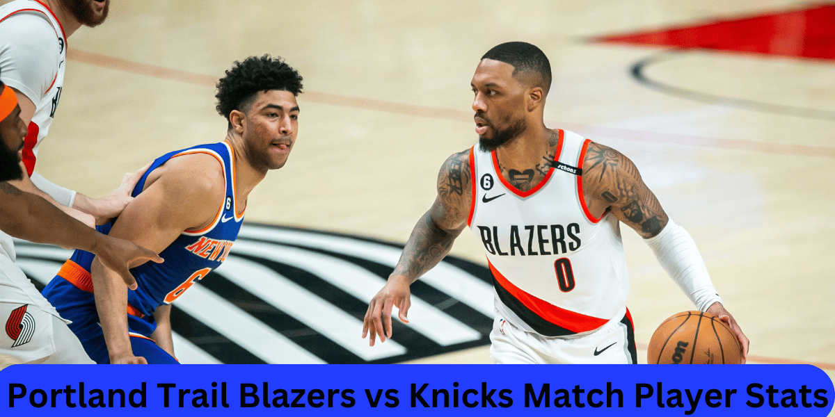 this image shown in a Portland Trail Blazers vs Knicks Match Player Stats