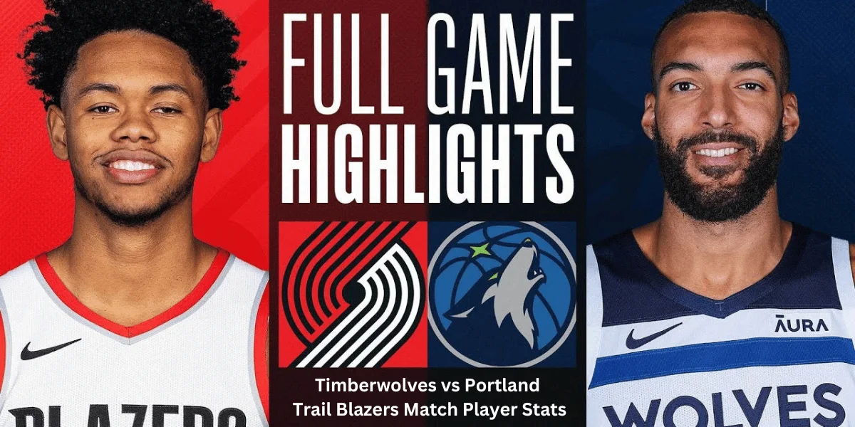 This emage showing a Timberwolves vs Portland Trail Blazers Match Player Stats